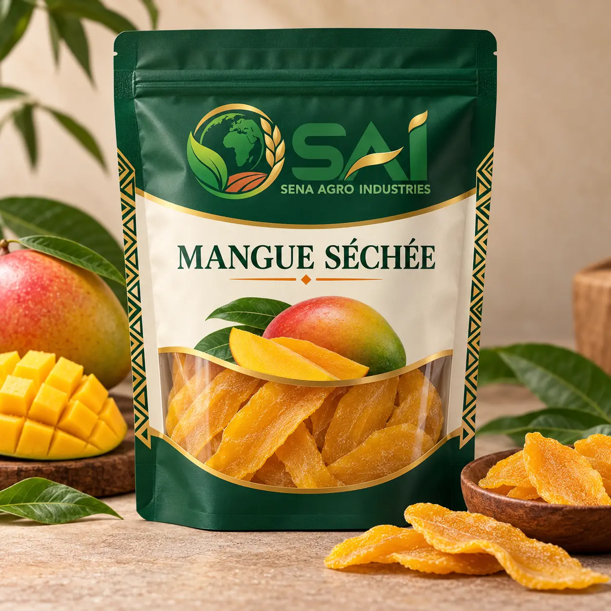Mangue séchée — emballage SENA AGRO INDUSTRIES