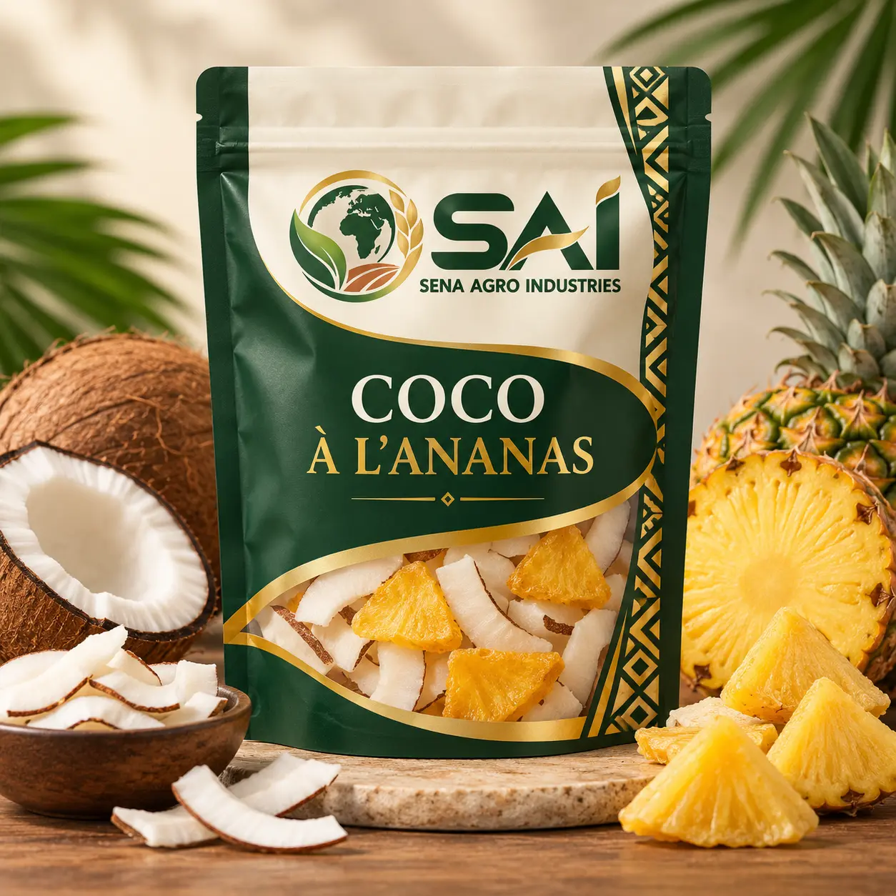 Coco à l'ananas — emballage SENA AGRO INDUSTRIES