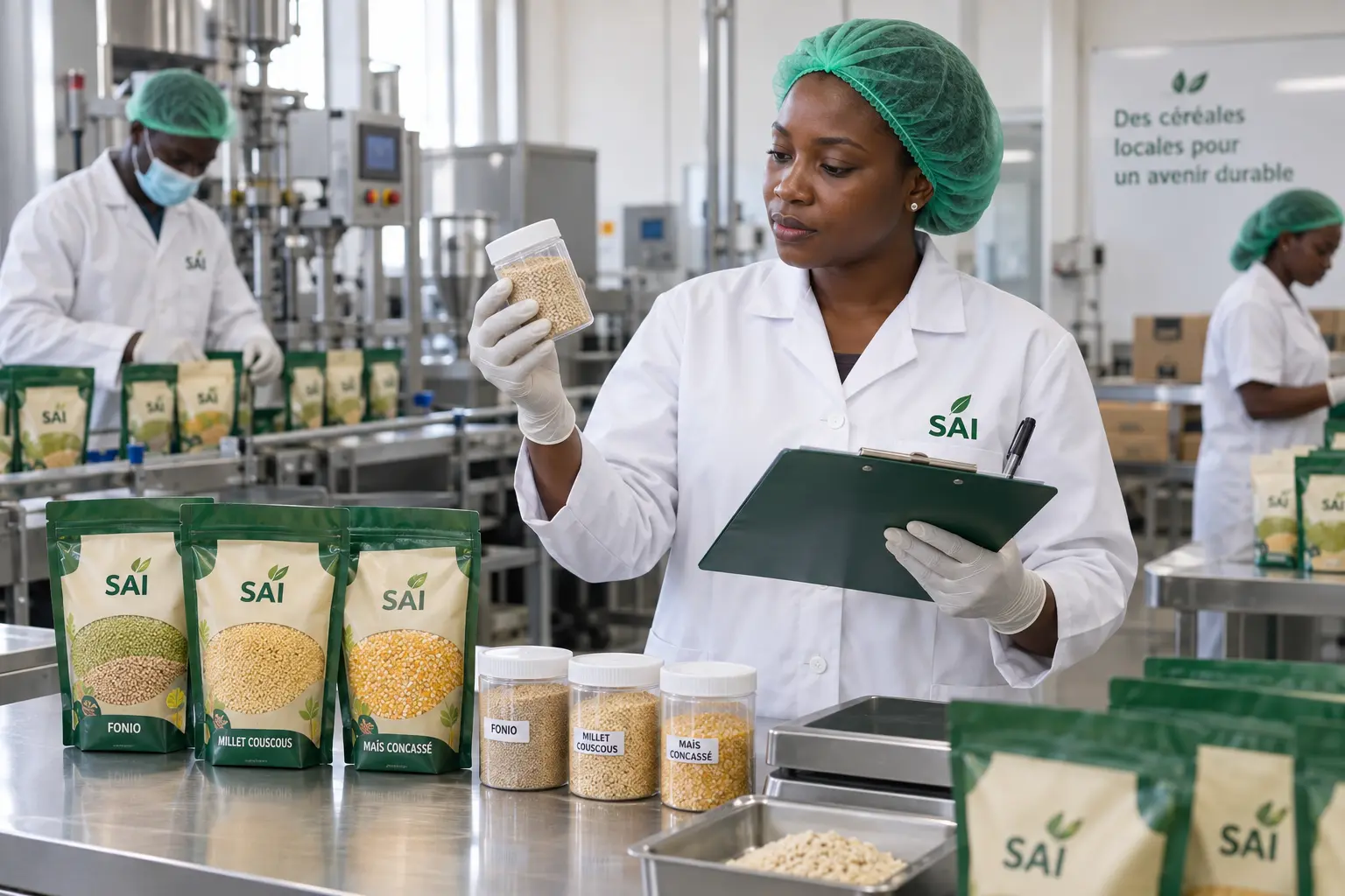 SAI quality control and traceability on the cereal processing line